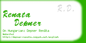 renata depner business card